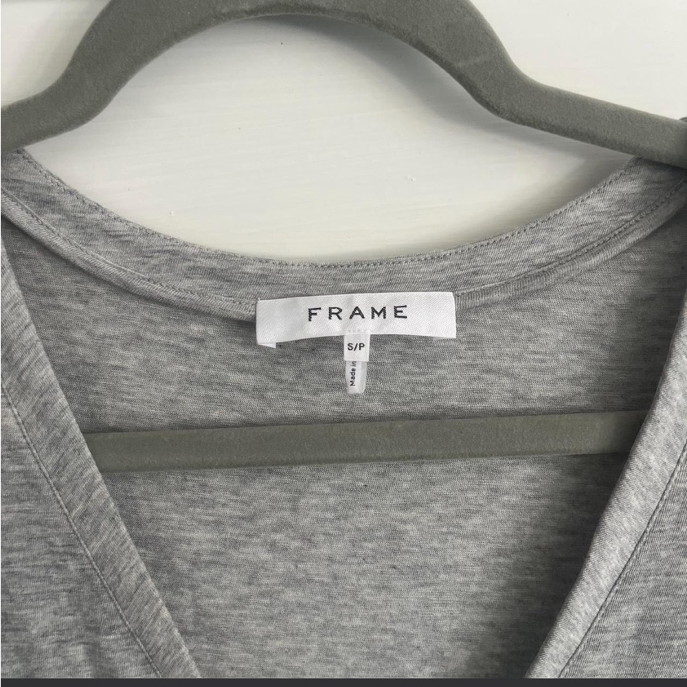 Frame Le Muscle V-Neck grey maxi dress Size S - Picture 4 of 5